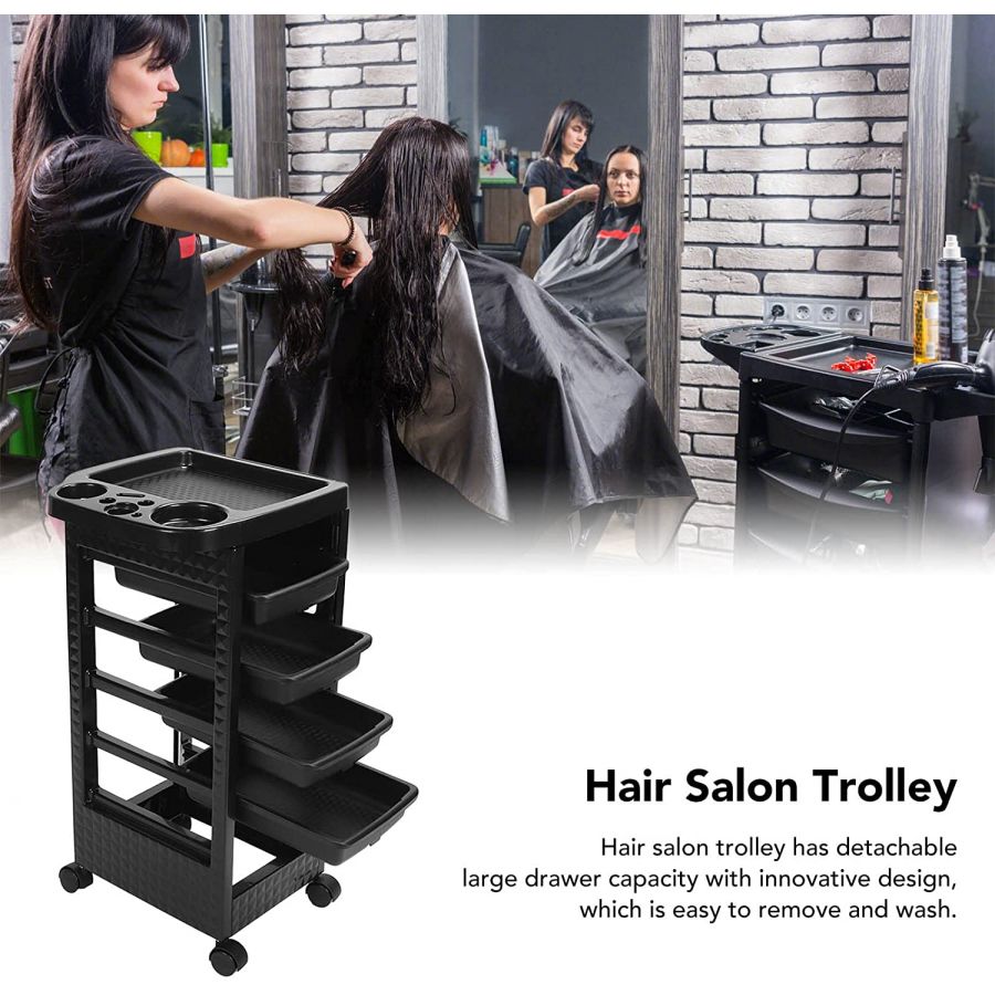 Multi Layer Stylish Salon Trolley Practical for Salon 